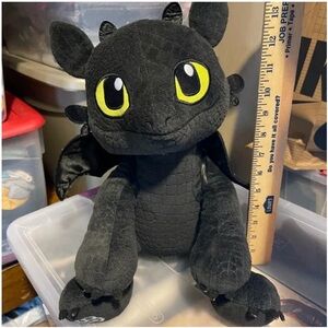 Black Plush Dragon Toy